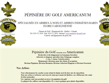 Tablet Screenshot of pepiniere-du-golf.com